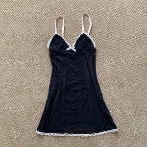 Victoria’s Secret Black Lace Slip Dress